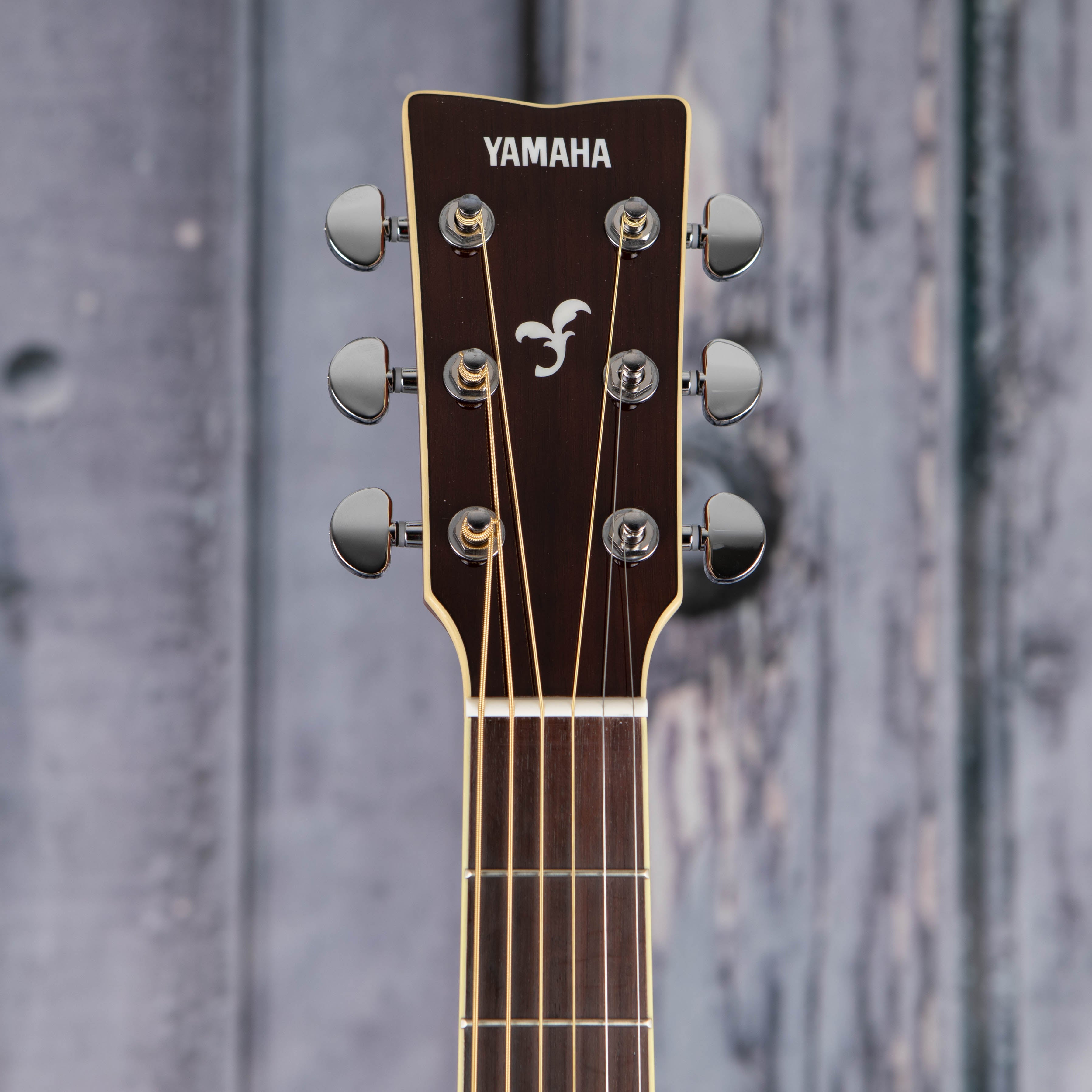 Yamaha FG830 Dreadnought Acoustic Guitar, Natural, front headstock
