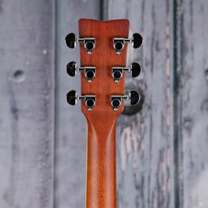 Yamaha FG830 Dreadnought Acoustic Guitar, Natural, back headstock