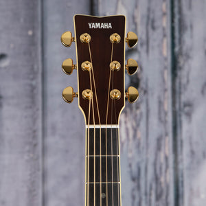 Yamaha LS-TA TransAcoustic Acoustic/Electric Guitar, Brown Sunburst, front headstock