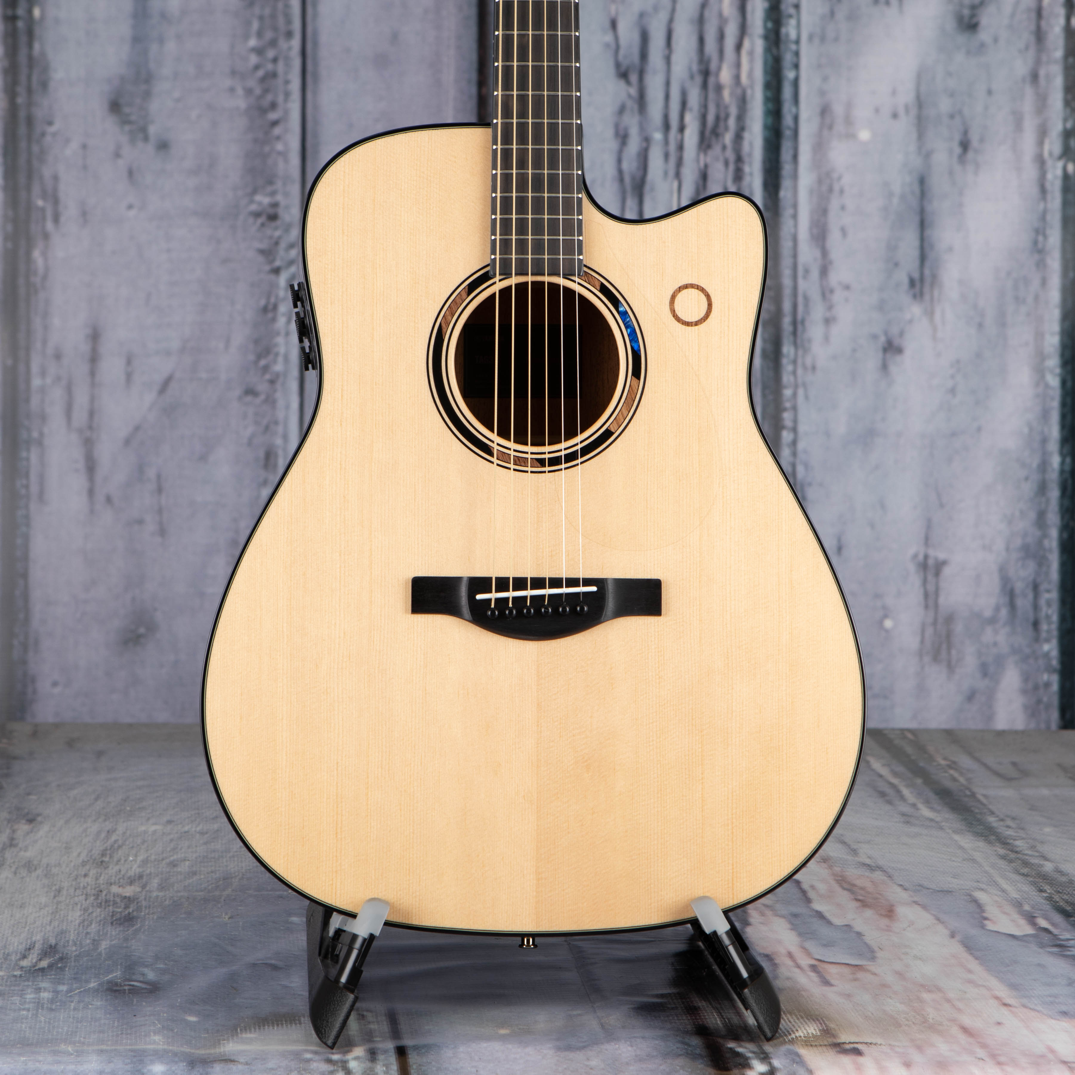 Yamaha TAG3 C TransAcoustic Acoustic/Electric Guitar, Natural, front closeup