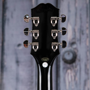 Epiphone Les Paul Classic Electric Guitar, Ebony, back headstock