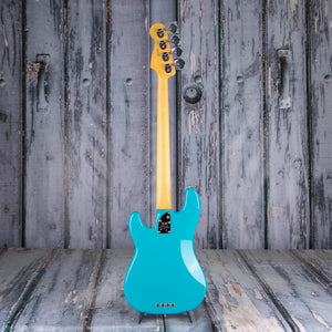 Fender American Professional II Precision Bass Guitar, Miami Blue, back