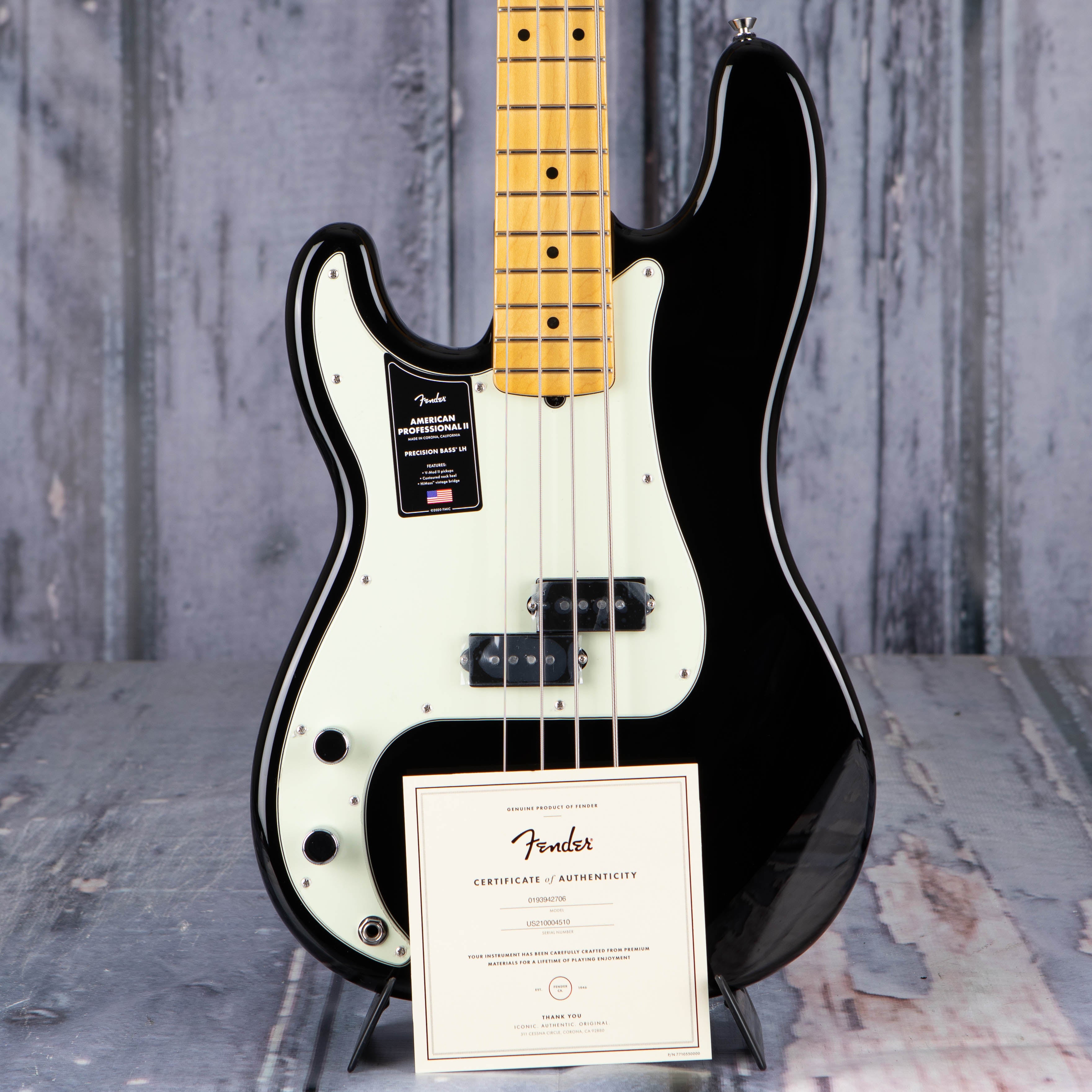 Fender American Professional II Precision Bass Left-Handed, Black