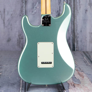 Fender American Professional II Stratocaster Electric Guitar, Mystic Surf Green, back closeup