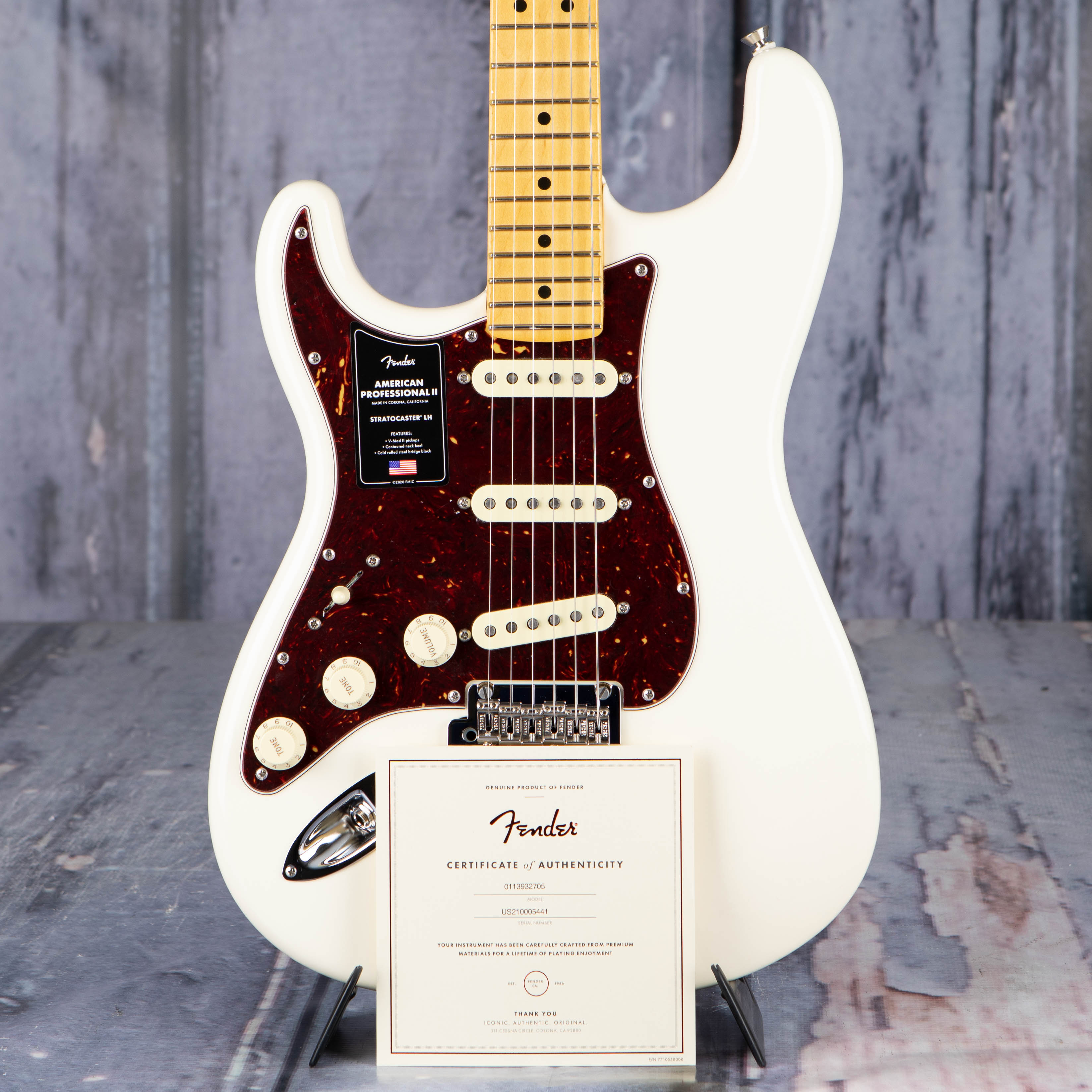 Fender American Professional II Stratocaster Left-Handed, Olympic White  *Demo Model*