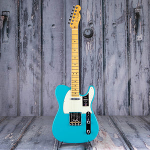 Fender American Professional II Telecaster Electric Guitar, Miami Blue, front