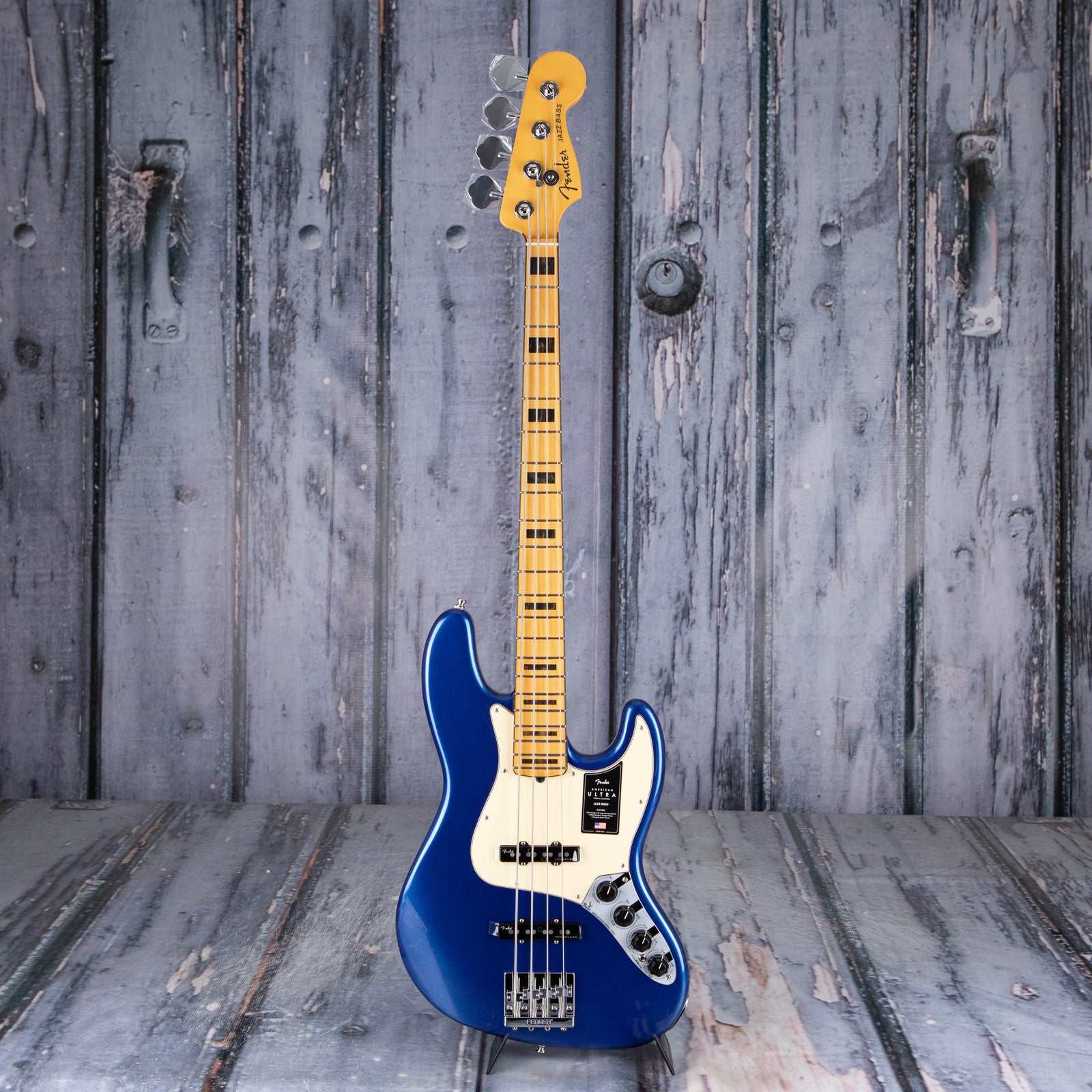 Fender American Ultra Jazz Bass, Maple Fingerboard, Cobra Blue