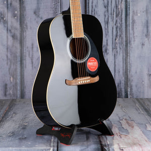 Fender FA-125 Dreadnought Acoustic Guitar, Black, angle