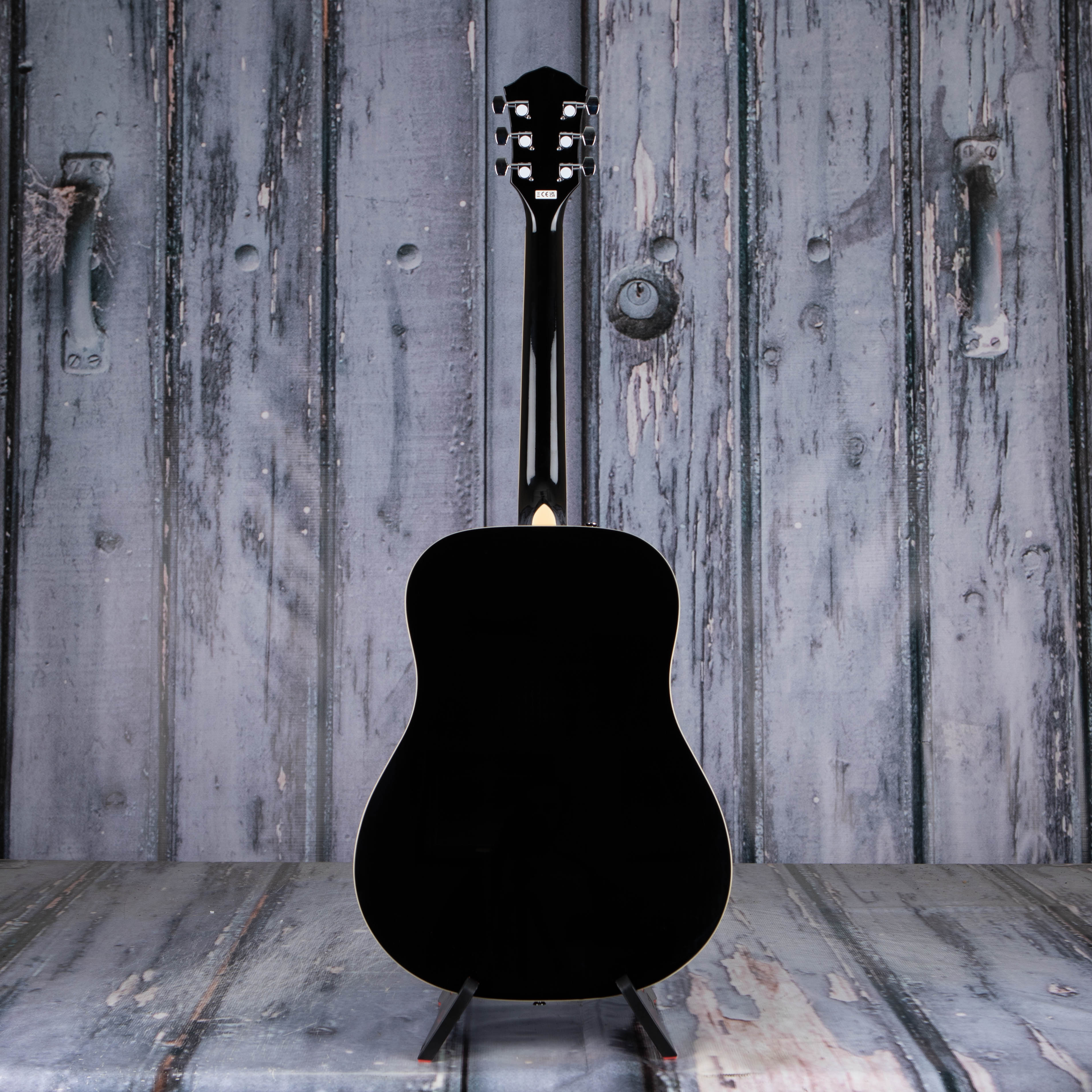 Fender FA-125 Dreadnought Acoustic Guitar, Black, back