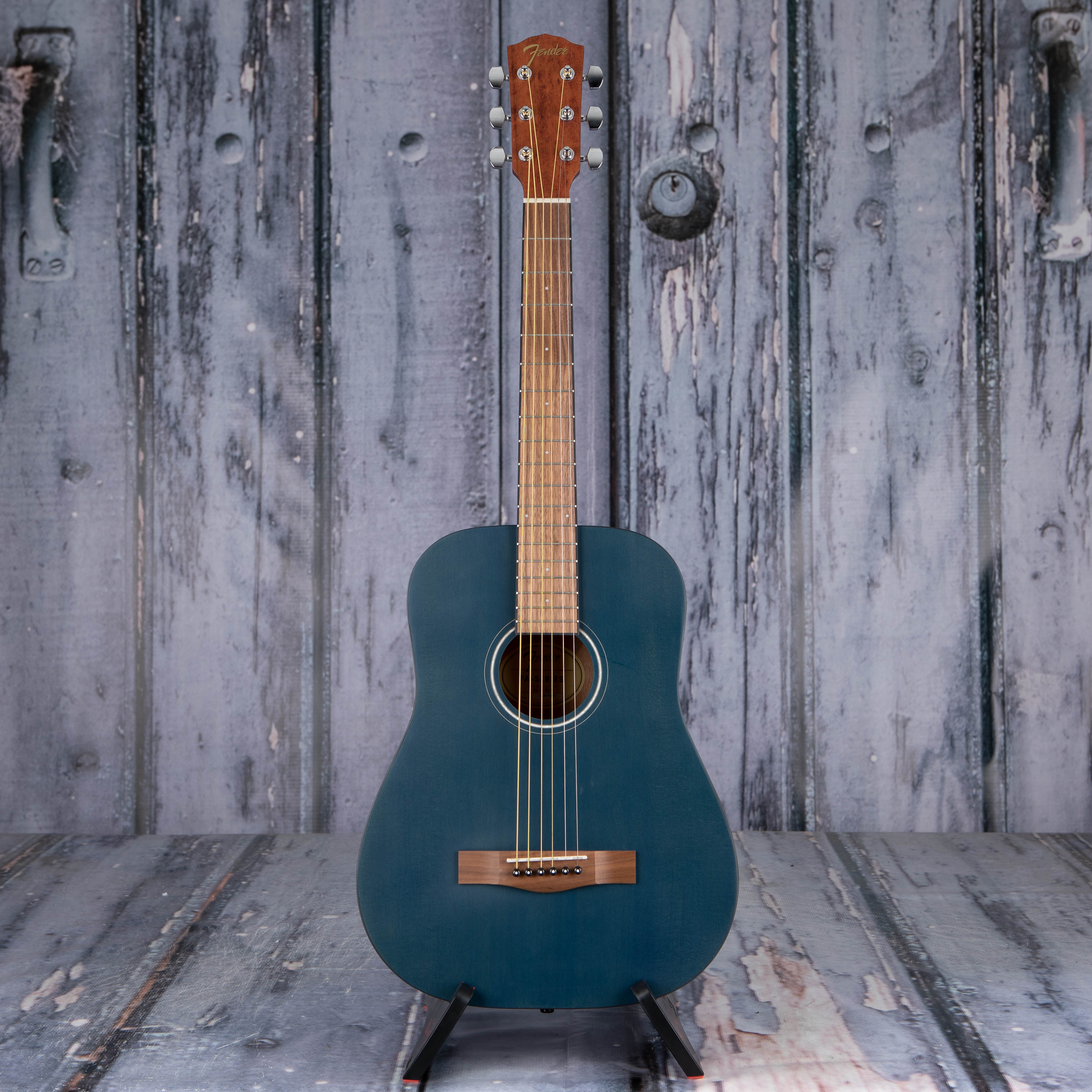 Fender FA-15 3/4 Steel Acoustic Guitar, Blue, front