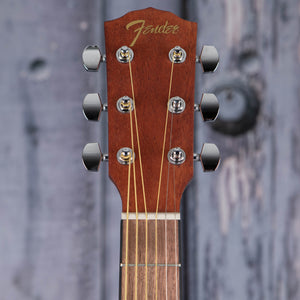 Fender FA-15 3/4 Steel Acoustic Guitar, Moonlight Burst, front headstock