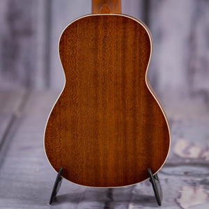 Kala KA-S Satin Mahogany Soprano Ukulele, Natural, back closeup