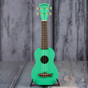 Kala MK-SS/GRN Makala Shark Soprano Ukulele, Surf Green, front