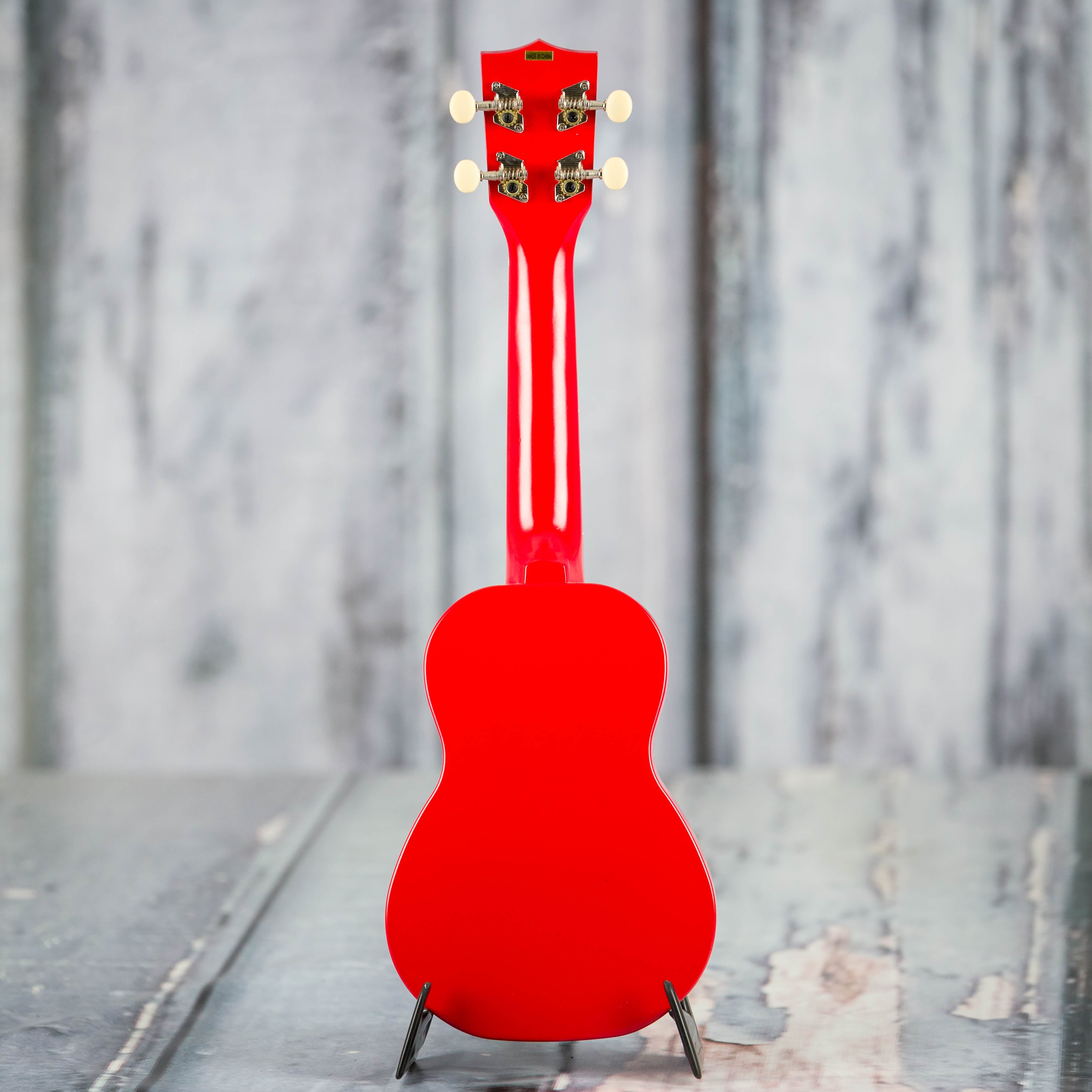 Kala MK-SS/RED Makala Shark Soprano Ukulele, Red Sea, back