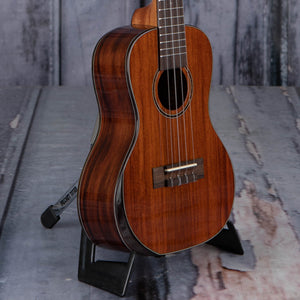 Kala Premier Exotic Macawood Concert Ukulele, Natural, angle