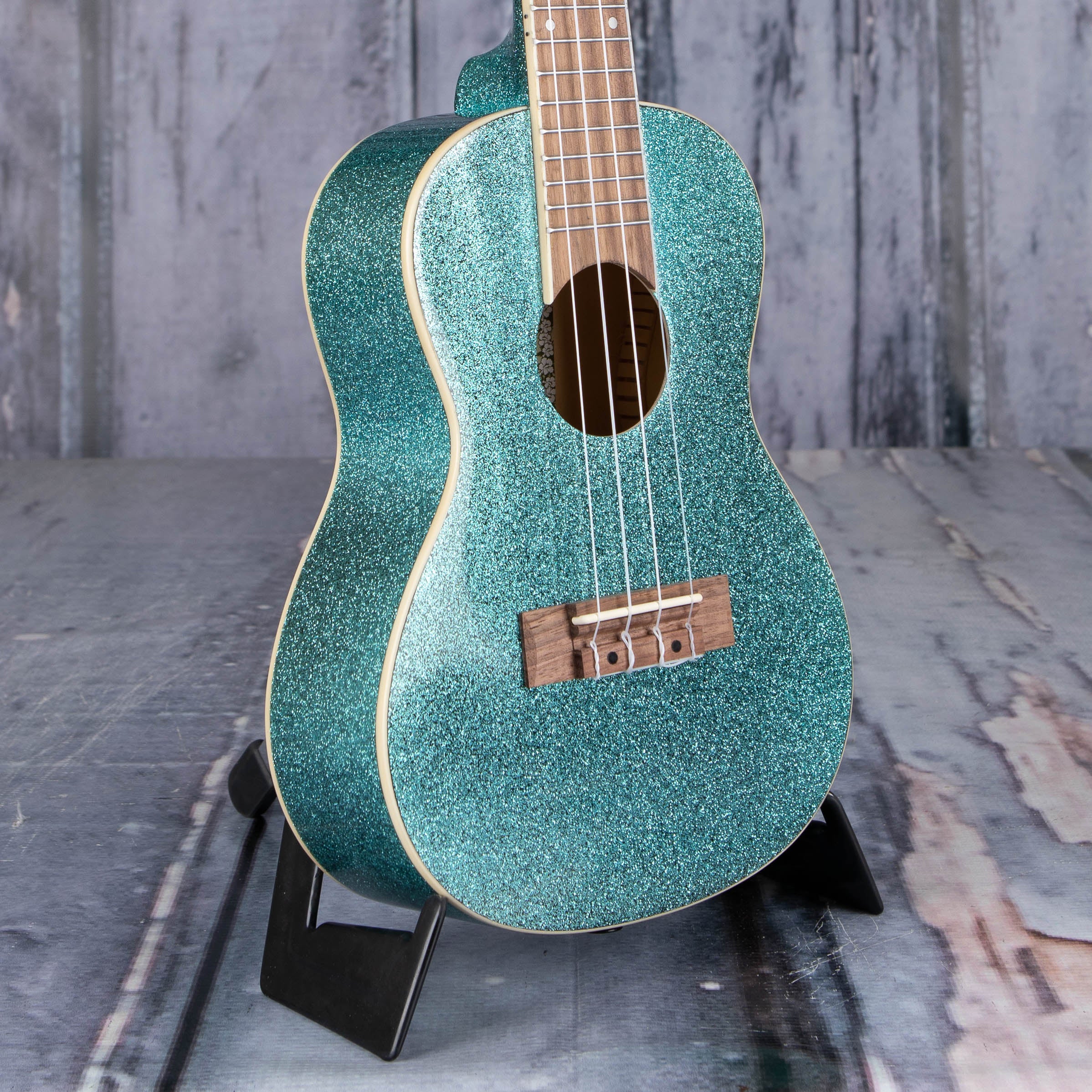 Kala Sparkle Series Concert Ukulele, Rhapsody In Blue, angle