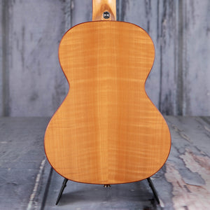 Lanikai Flame Maple Tenor Ukulele, Natural, back closeup