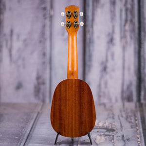 Luna Tribal Mahogany Pineapple Ukulele, Satin Natural, back