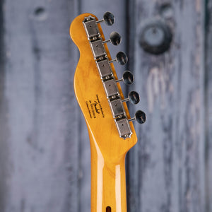 Squier Classic Vibe '50s Telecaster Electric Guitar, White Blonde, back headstock