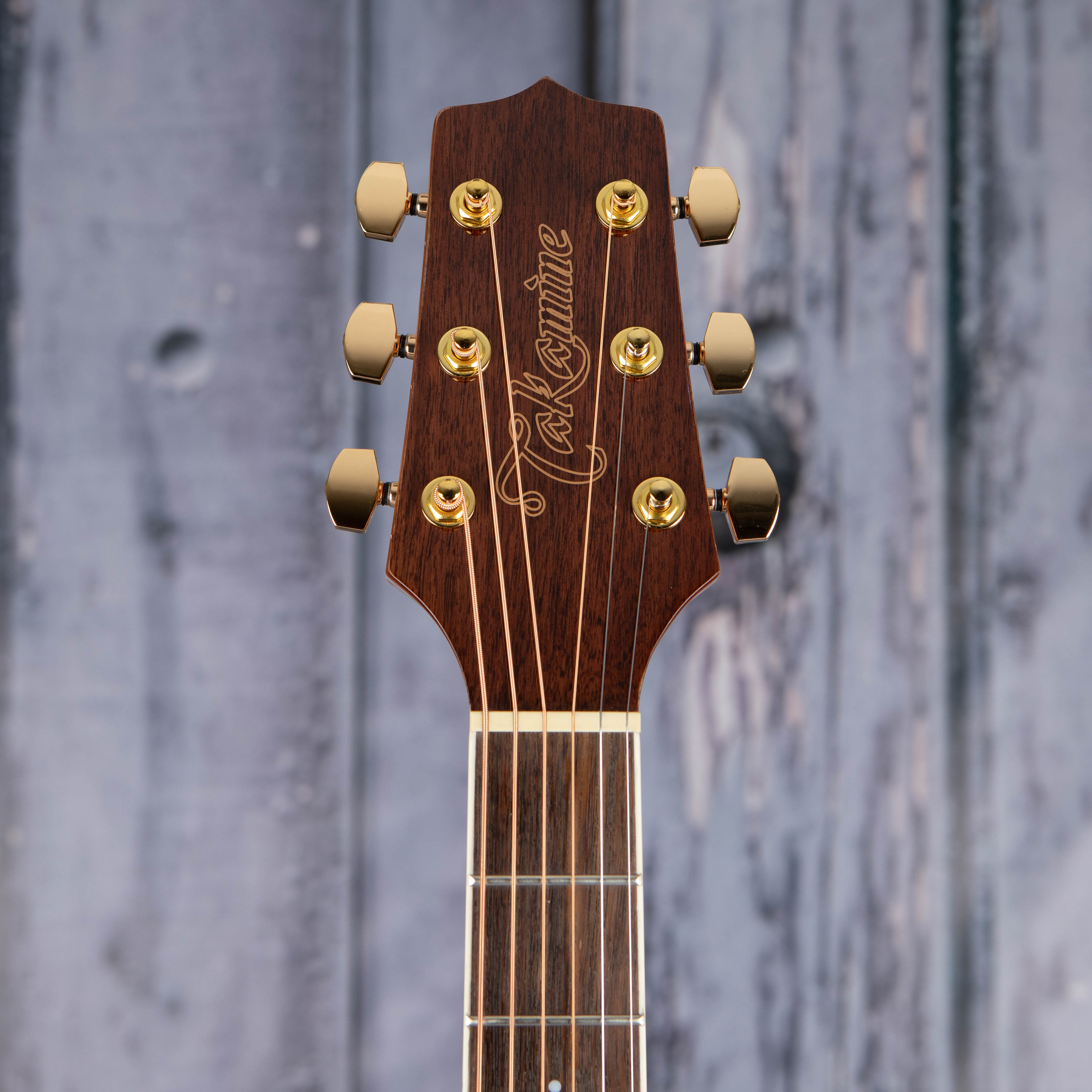 Takamine GN77KCE Acoustic/Electric Guitar, Natural, front headstock