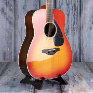 Yamaha FG830 Dreadnought Acoustic Guitar, Autumn Burst, angle