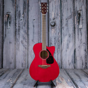 Yamaha FSX800C Concert Cutaway Acoustic/Electric Guitar, Ruby Red, front